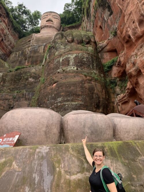 Leshan Buddha Toe