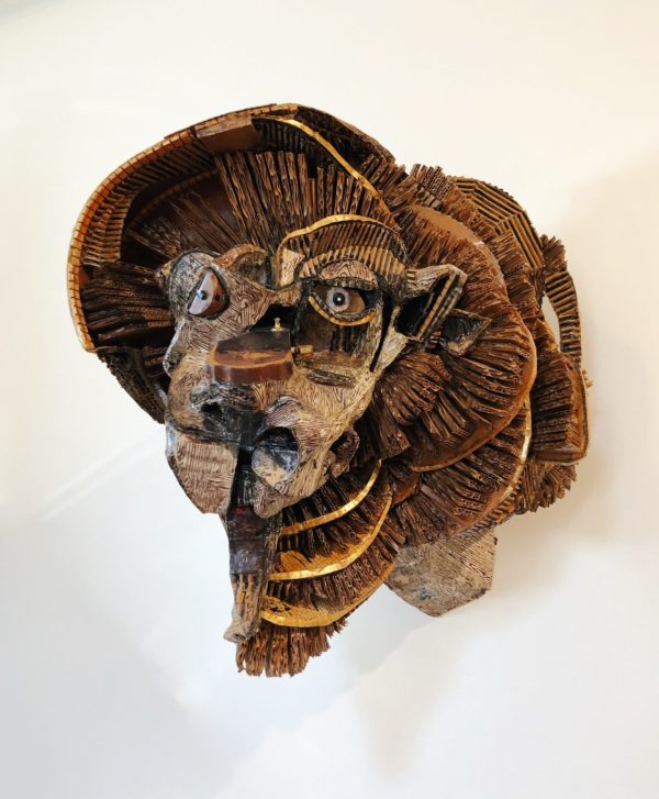 Cardboard Menagerie Rich Entel Lion Maine Jewish Museum