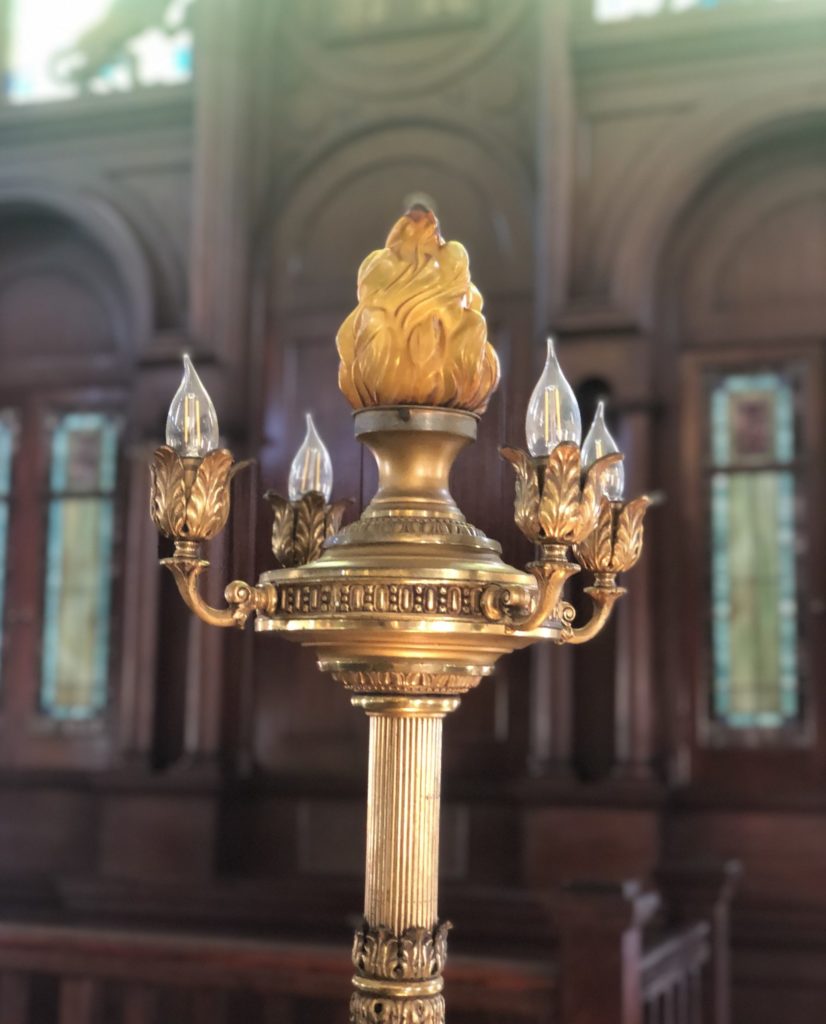 Maine Jewish Museum Restored Lighting Fixture