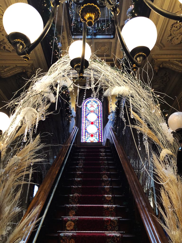 Victoria Mansion Christmas Stairway