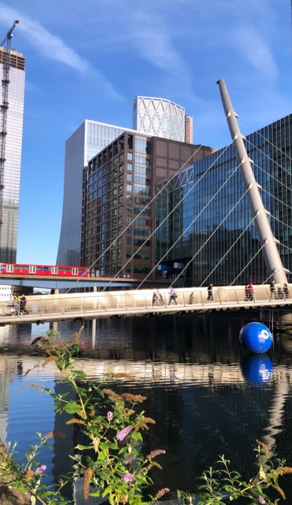 DLR in Canary Wharf