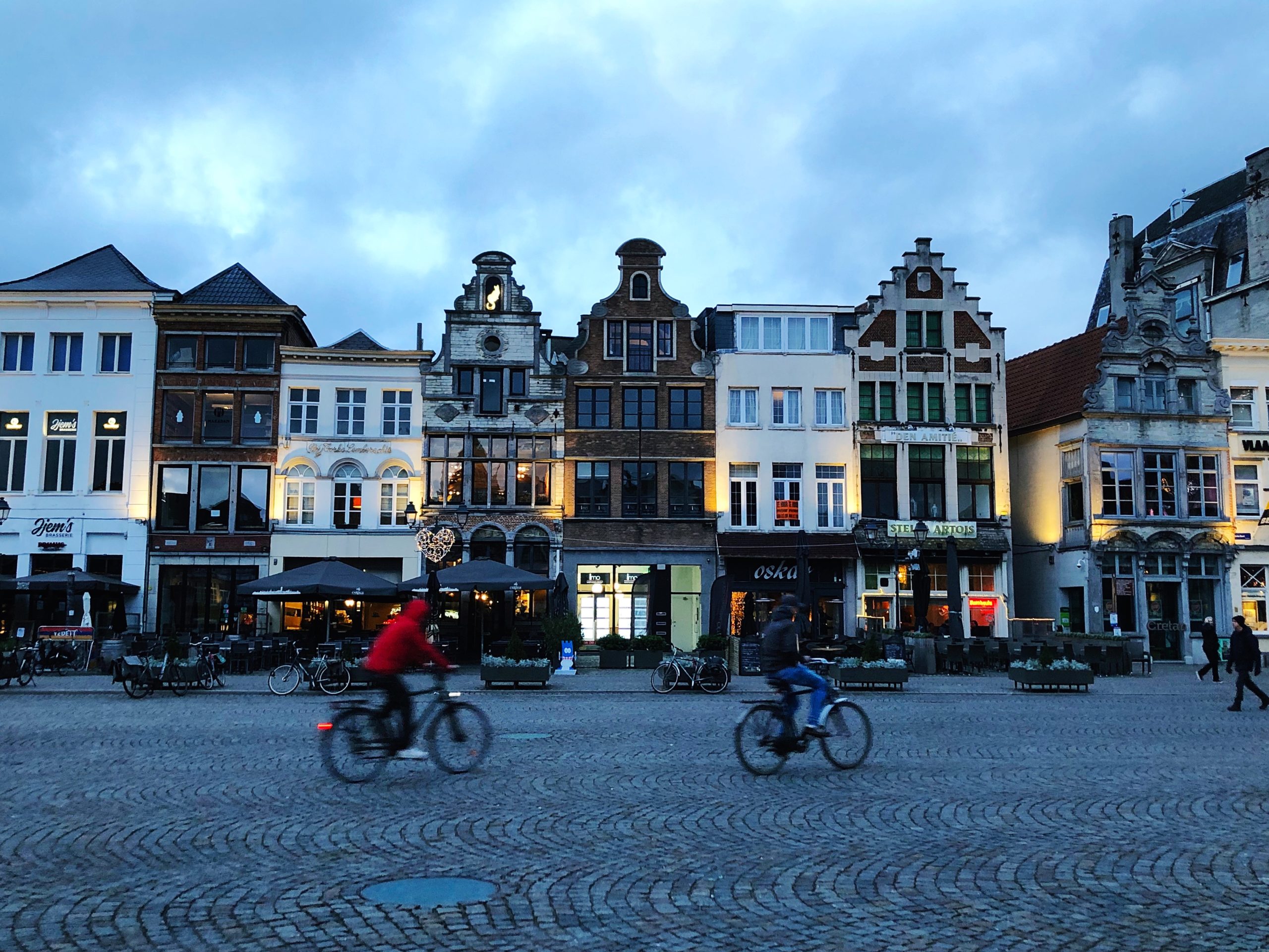 Mechelen's Grote Markt At Night