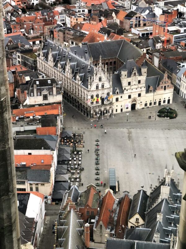 Mechelen's Grote Markt from Above