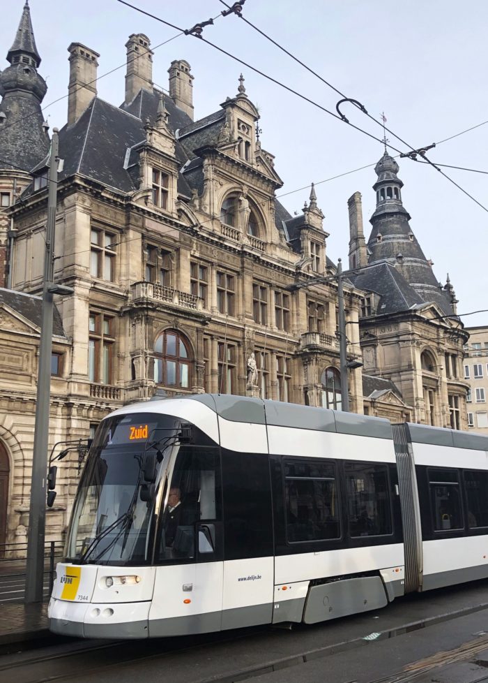 Nationale Bank Tram Station Antwerp Belgium