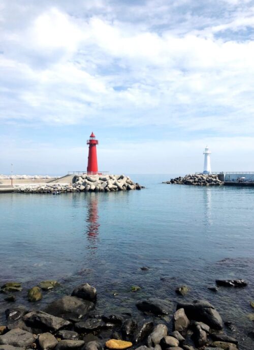 Twin Lighthouses in Cheongsapo, Busan