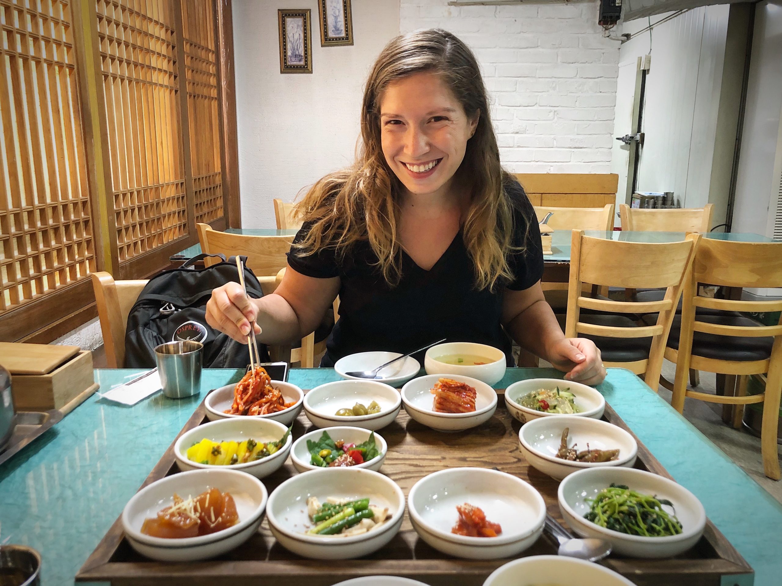 Eating BibimBap in Jeonju