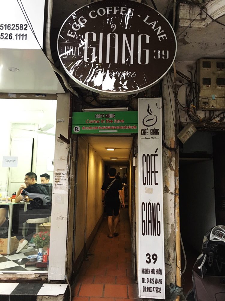 Cafe Giang Home of the Egg Coffee in Hanoi