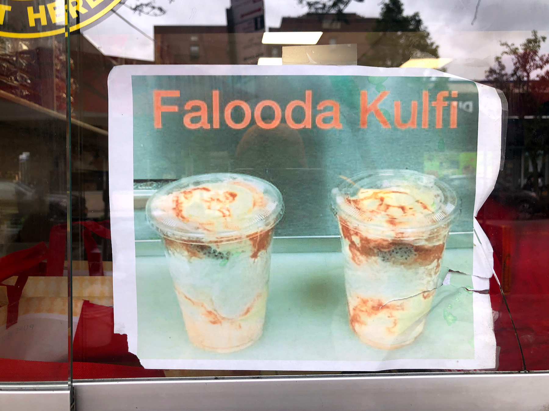 Falooda Sign at Maharaja Sweets