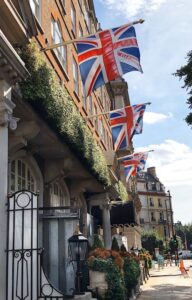 British Flags and Best Places to Visit in London