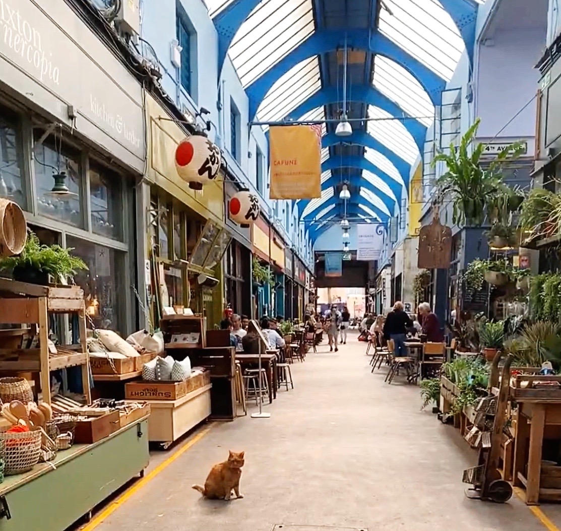 Shops inside the Brixton Village Shopping Center