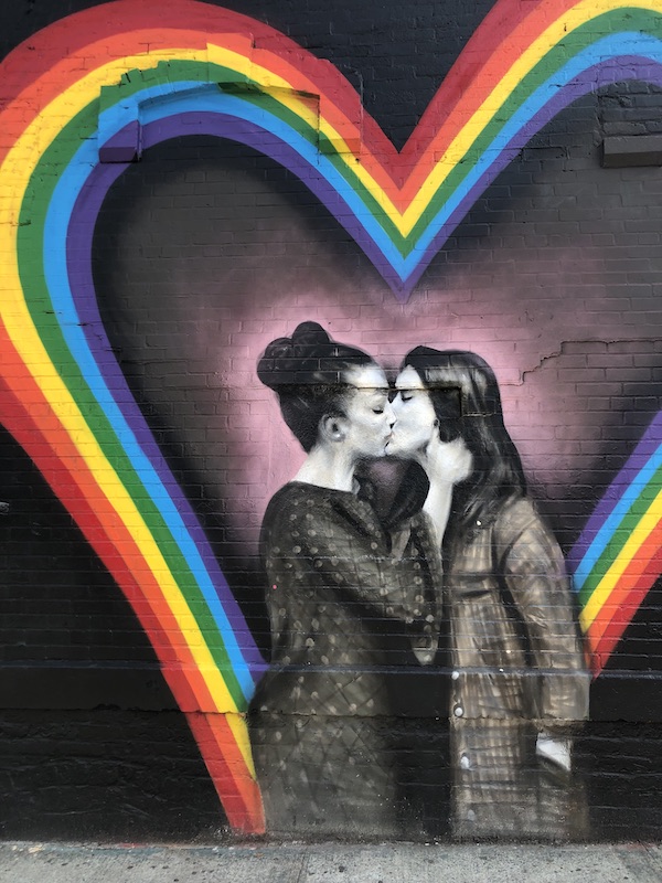 Pride Street Art in Bushwick Brooklyn