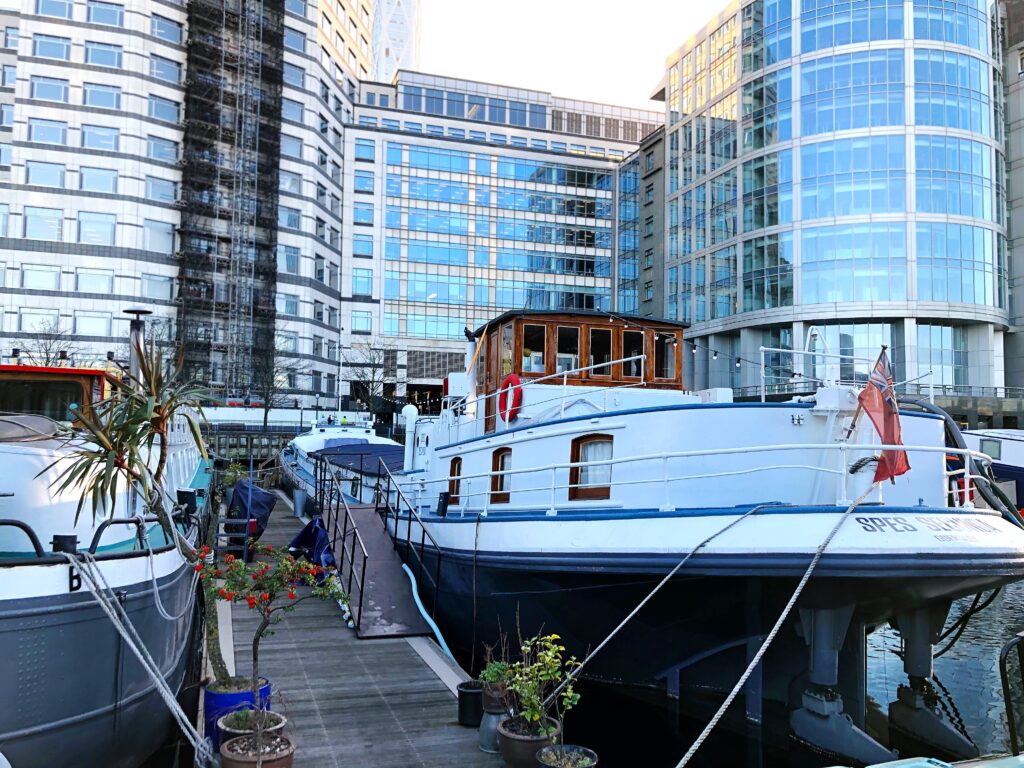 Boats and Skyscrapers in Canary Wharf - Top Places to Visit in London