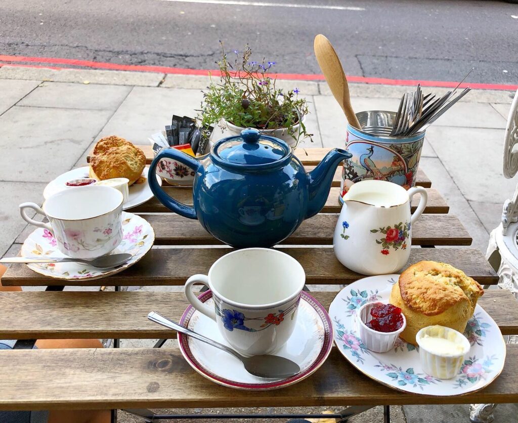 Tea and Scones at the English Rose Cafe & Tea Shop - London's Top Places to Visit