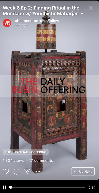 Rubin Museum Daily Offering IGTV Screenshot