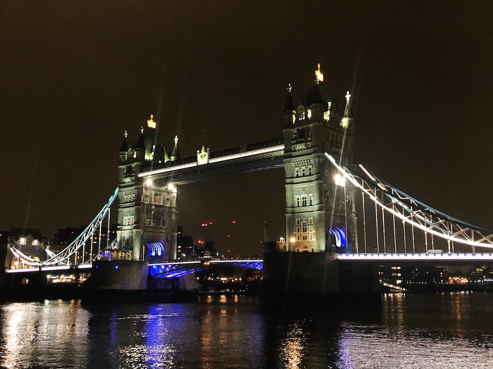 The Tower Bridge in London at Night - Iconic Spots in London