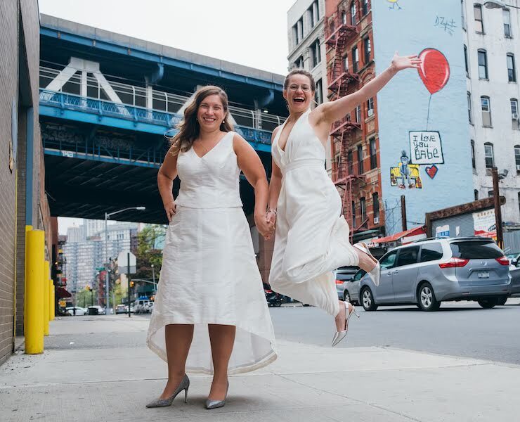 Courtney & Mattie Wedding Photos and Gay Pride in New York City