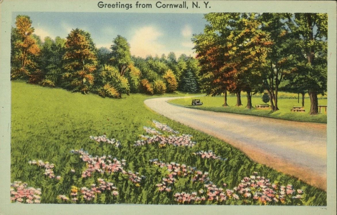 Historic Postcard showing a farm in Cornwall New York Published by A. Biren 1252 Decatur St., Brooklyn, N.Y.