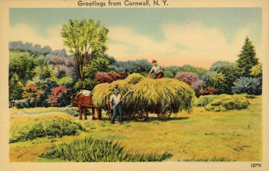 Historic Farm Life in Cornwall, NY Depicted in a Vintage Postcard - Visit Storm King