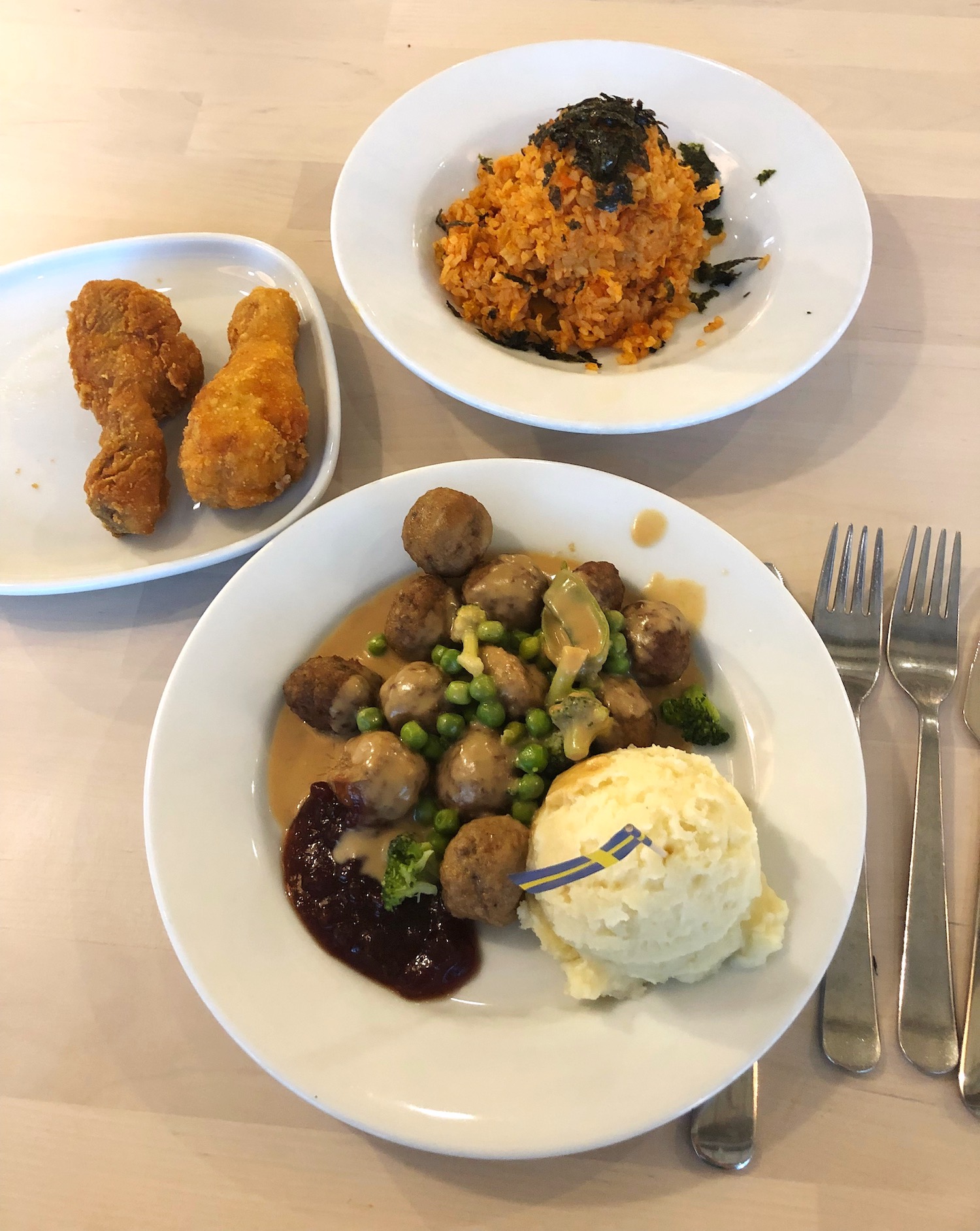 Kimchi Rice as a side dish served at IKEA in South Korea