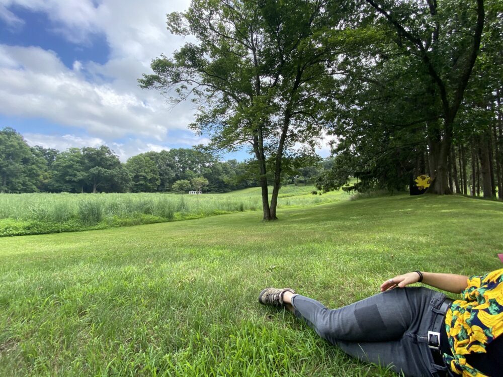Relaxing on the Grass at Storm King Art Center