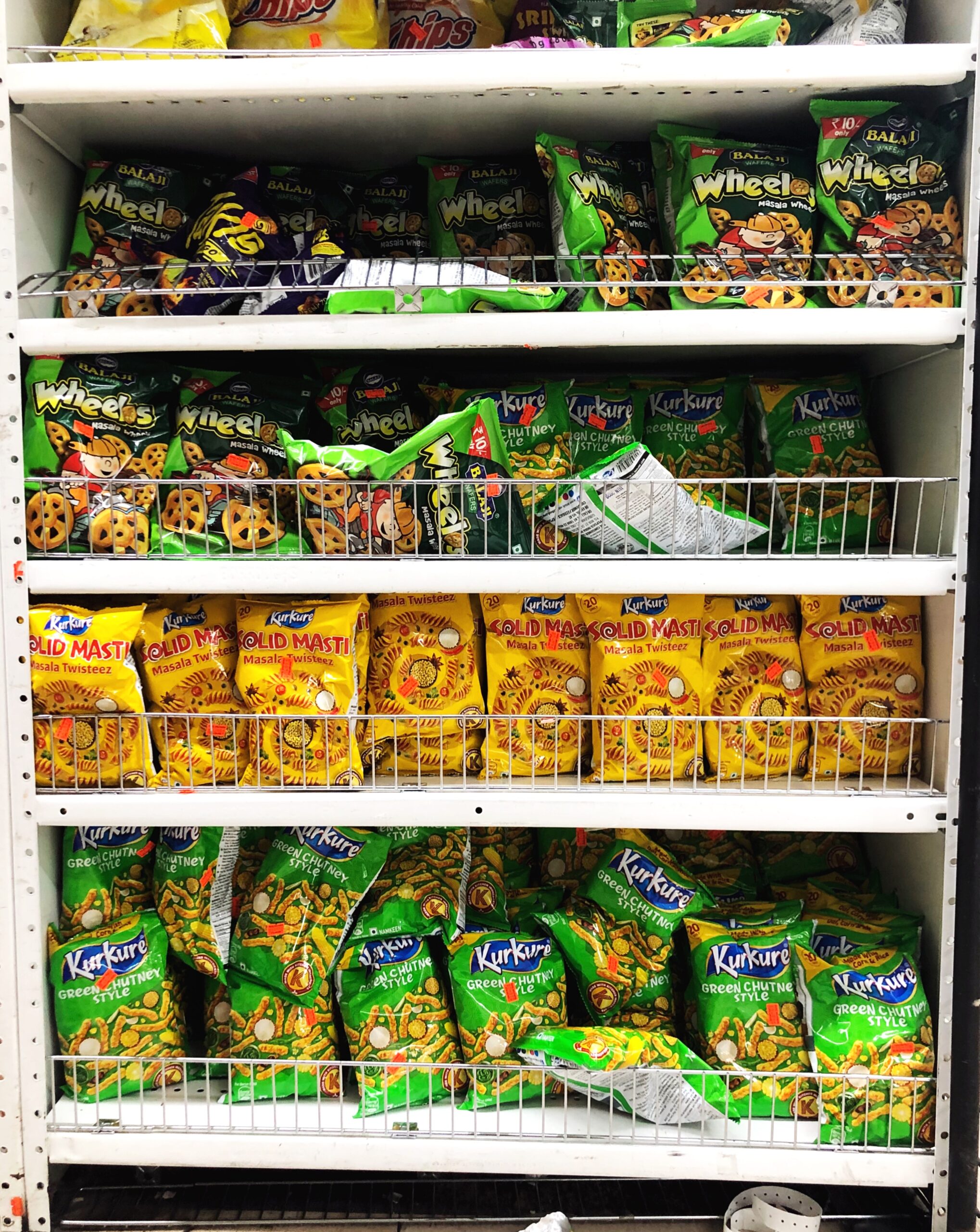 India Bags of Snack Foods at Patel Brother Grocery Store
