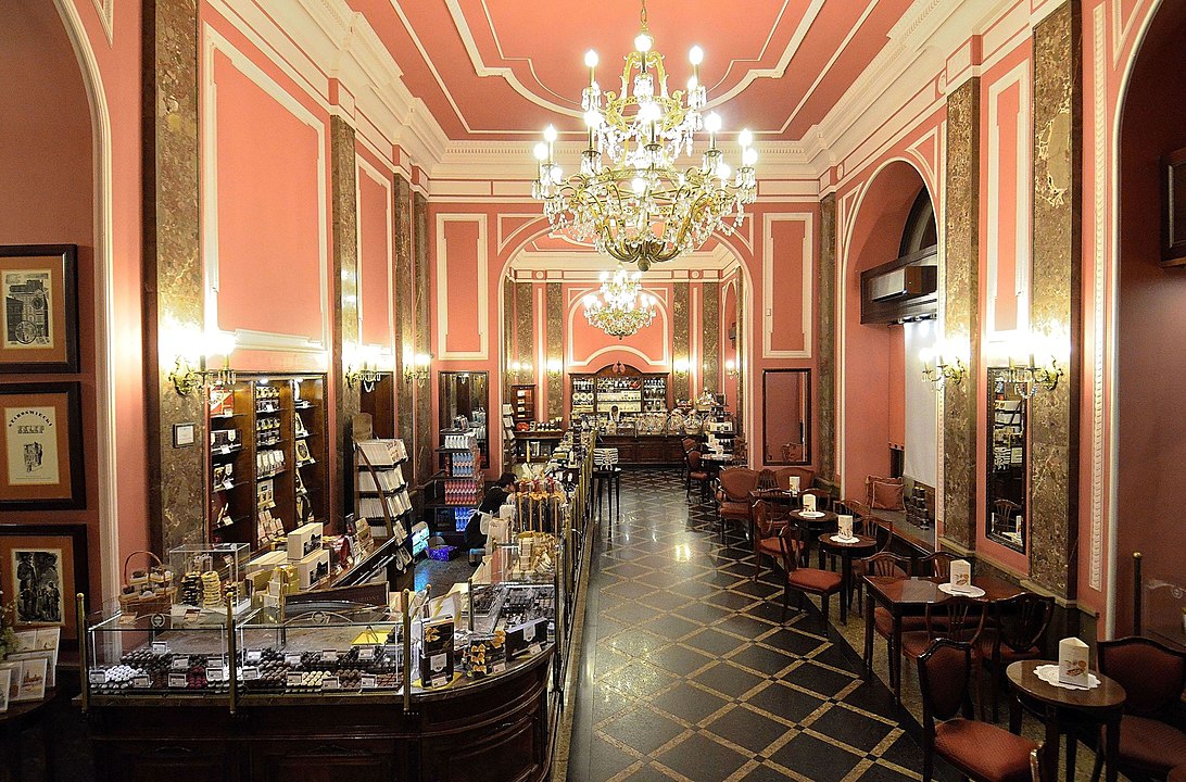 Inside of original E Wedel confectionary store in Poland