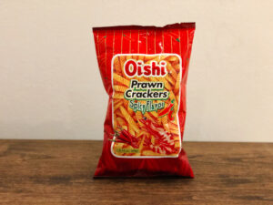 Oishi Prawn Crackers Spicy Flavor Horizontal
