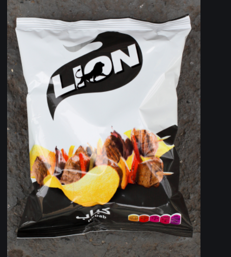 Lion Brand Kebab Flavored Potato Chips from Egypt