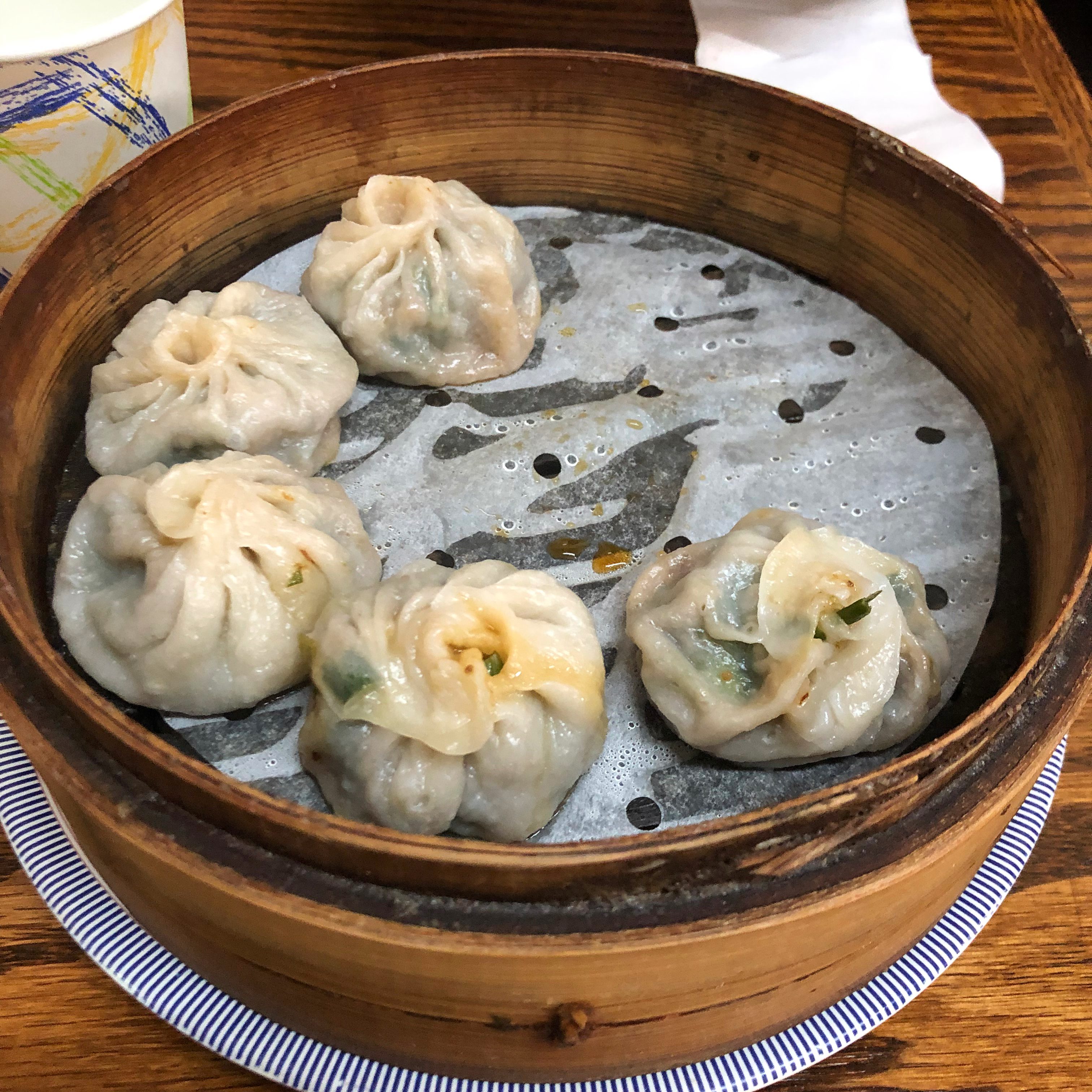 5 Chive Momos in Steamer from Lhasa Fast Food