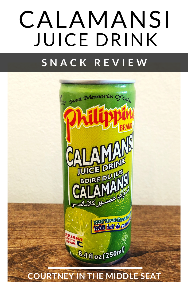 a can of Calamansi Juice Drink from Philippine Brand