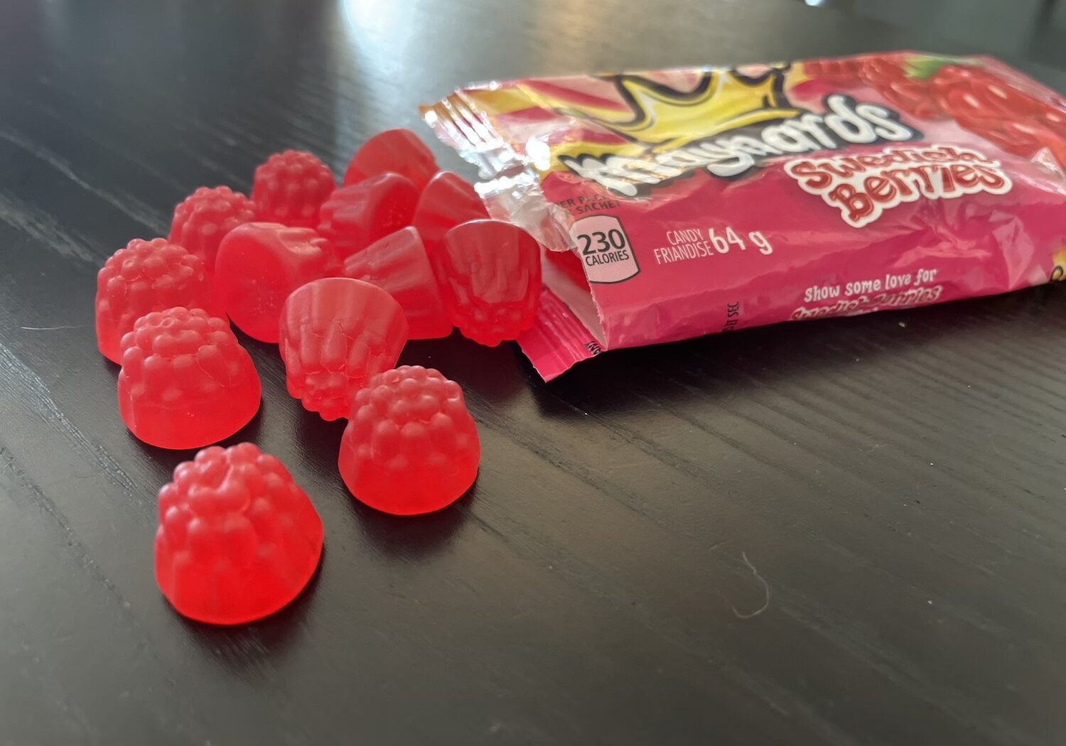 Maynard's Swedish Berries Gummy Candies coming out of the bag - February 2021 MunchPak
