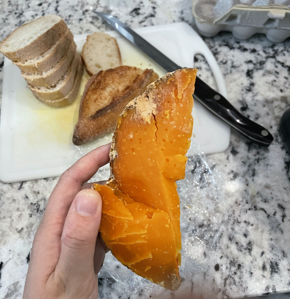 Mimolette cheese from Stand Alone Cheese on the Too Good To Go app
