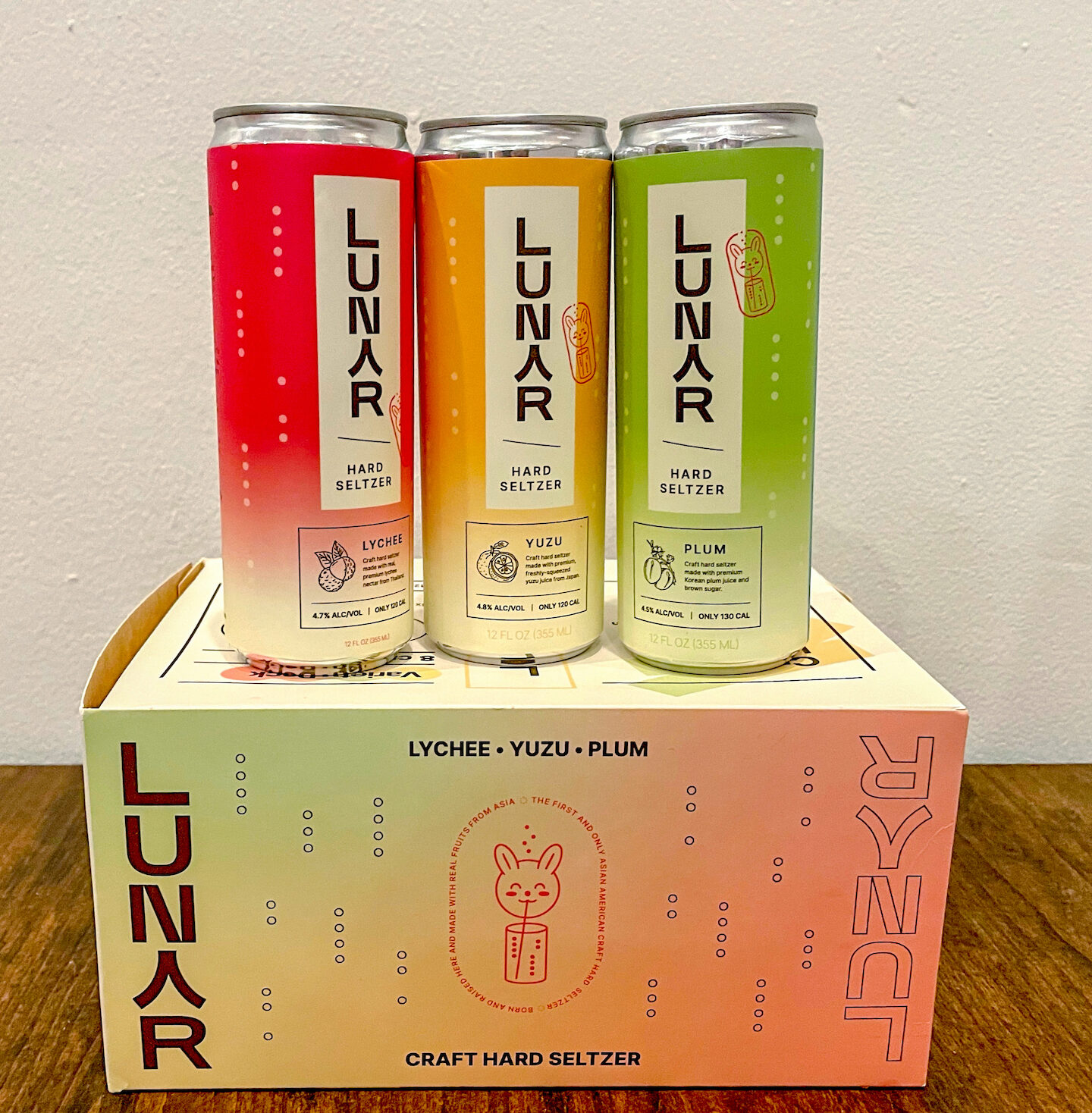 Variety pack of Lunar Hard Seltzer - Asian-inspired hard seltzer