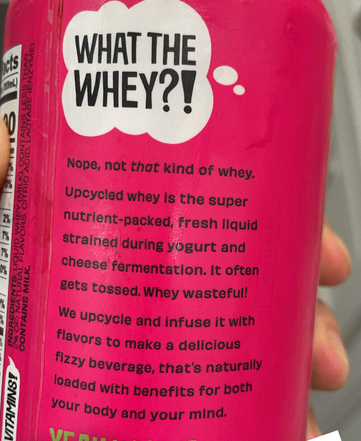 Super Frau Back of Can