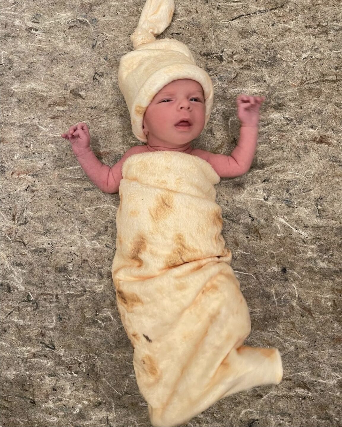 Baby in a Burrito Blanket