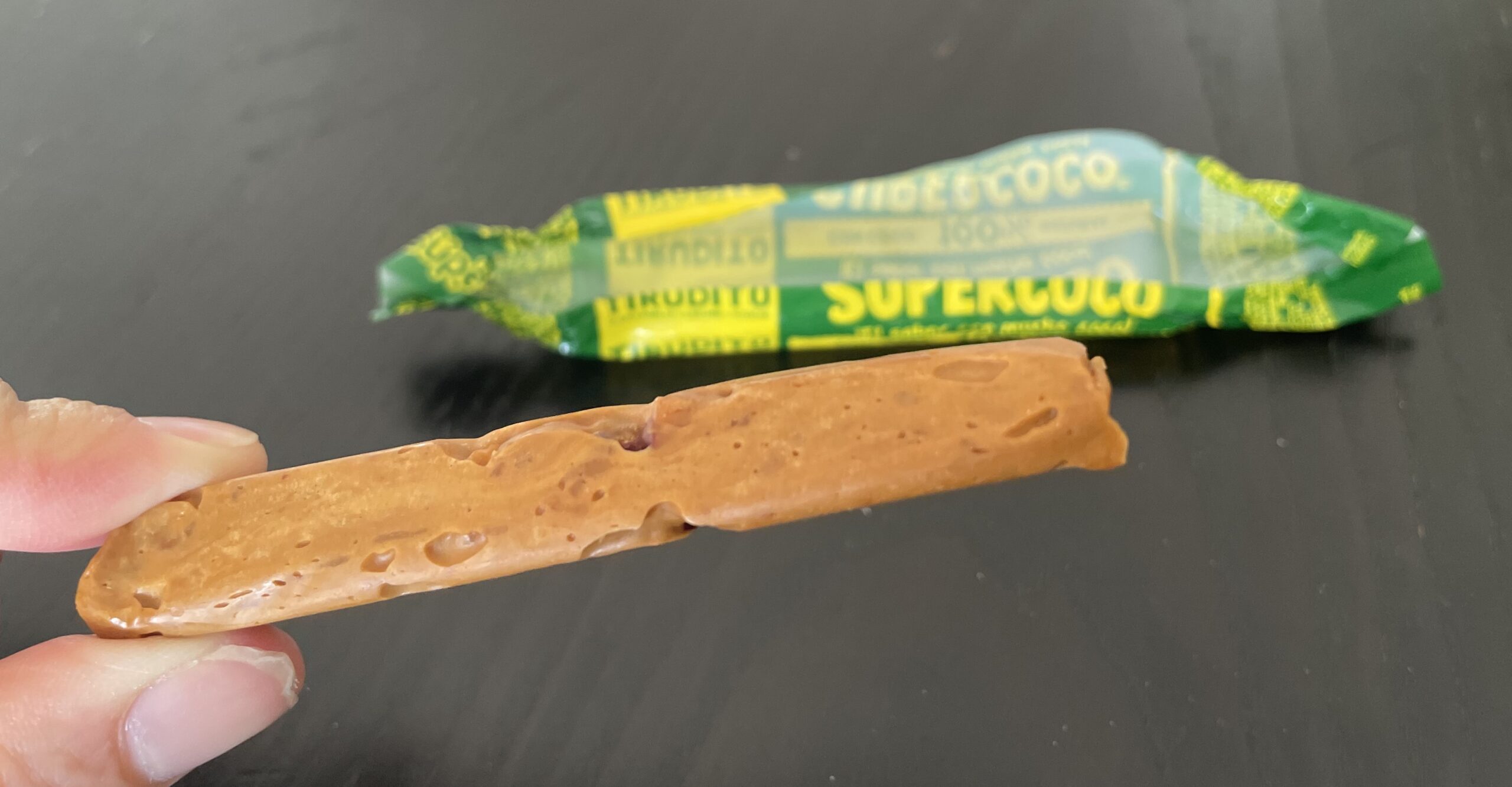 Supercoco turron outside of the package