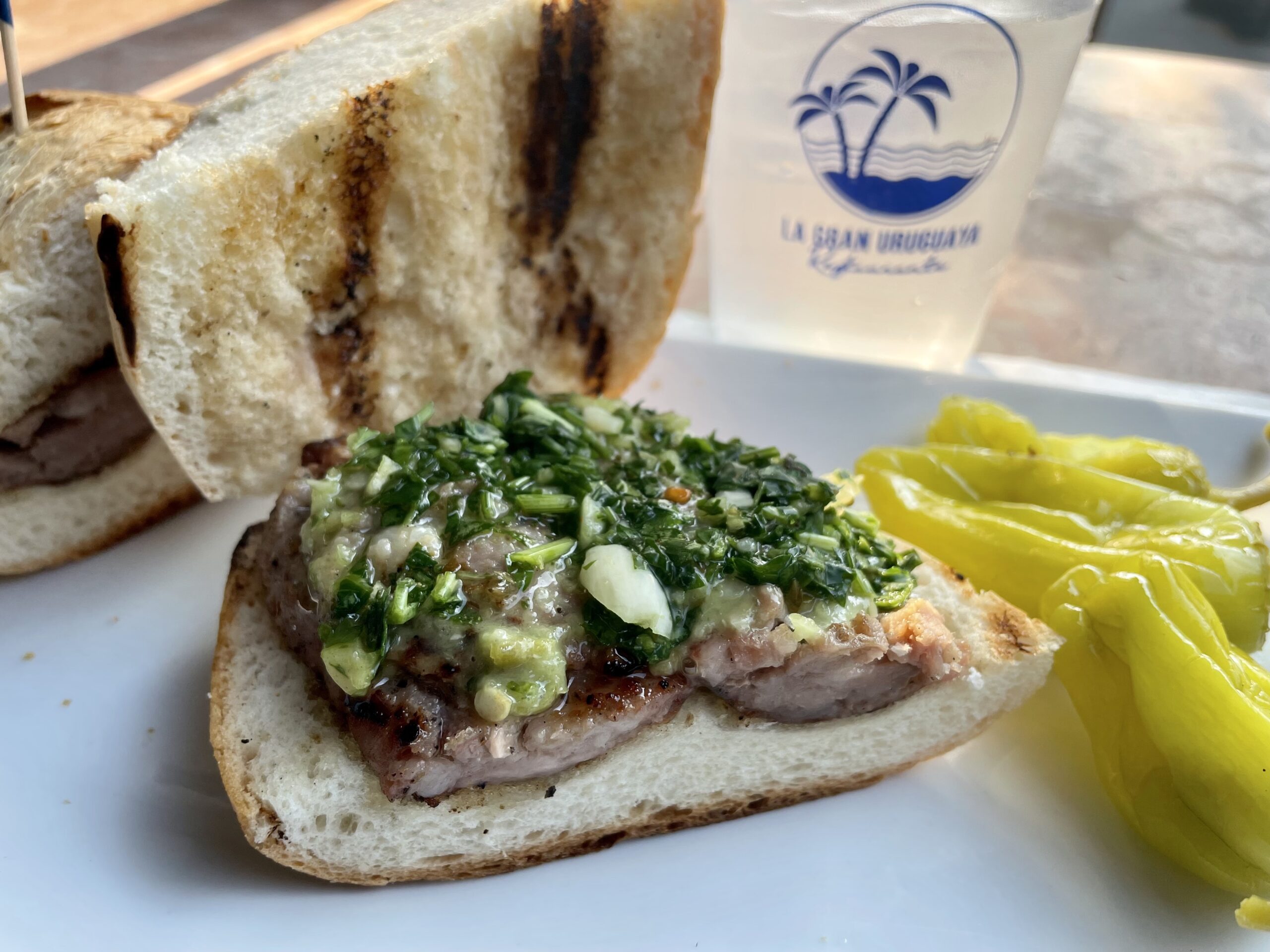 Choripan from La Gran Uruguaya