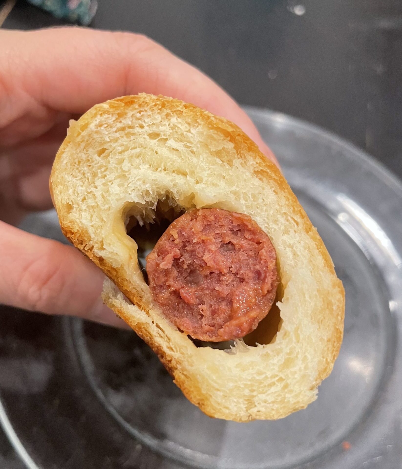 The Klobasnek from Brooklyn Kolache are packed with flavor!
