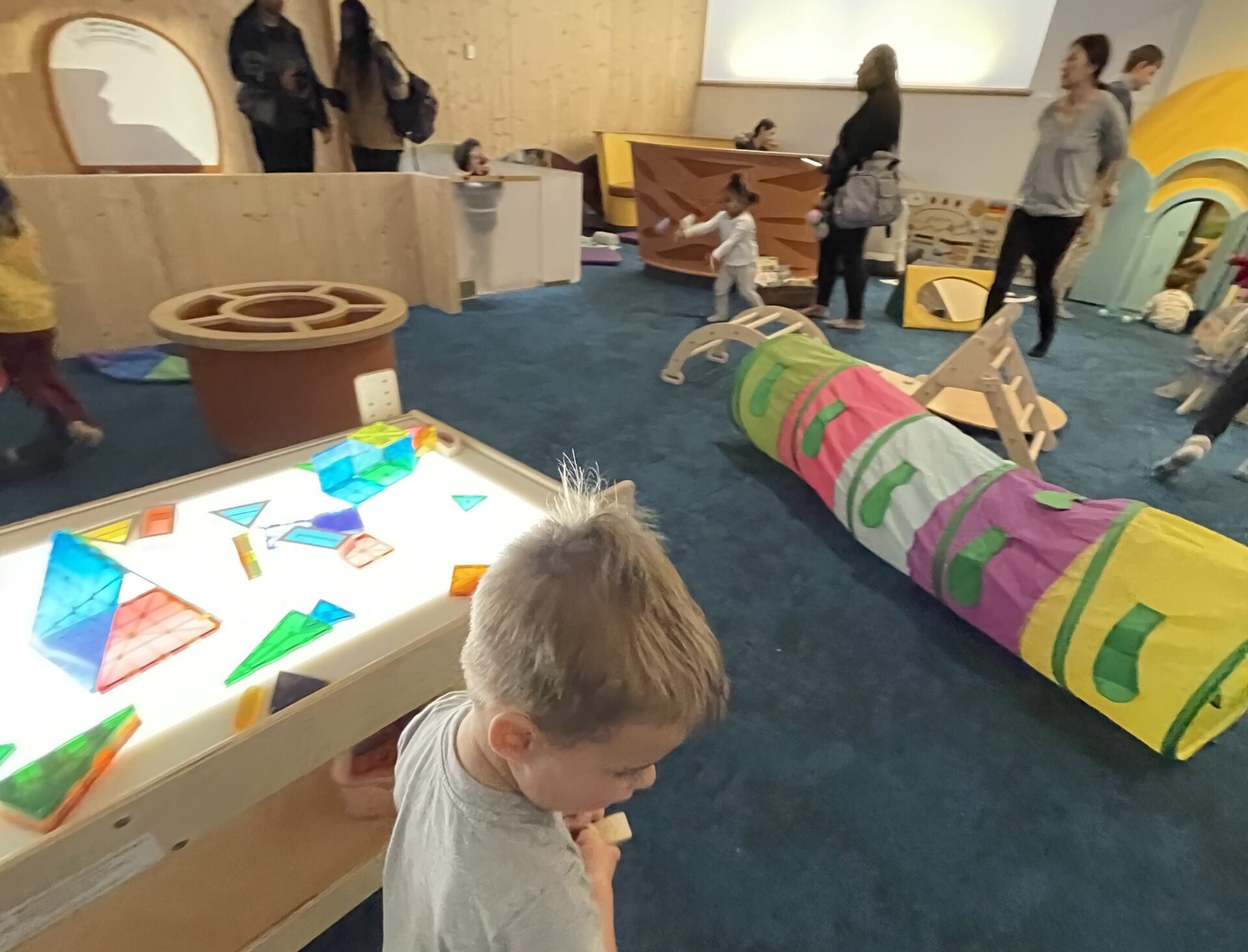 Light table in the Toddler Area at Bronx Children's Museum