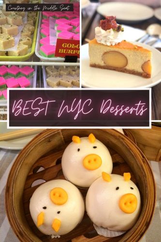 Best NYC Desserts Pin - Featuring Indian sweets, gulab jamun cheesecake and piggy buns